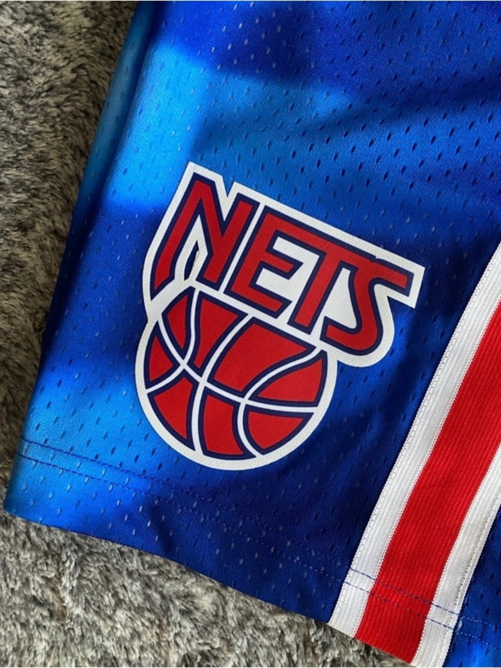 Men’s New Jersey Nets Shorts, Mitchell & Ness, Swingman 90, Size XL, NWT